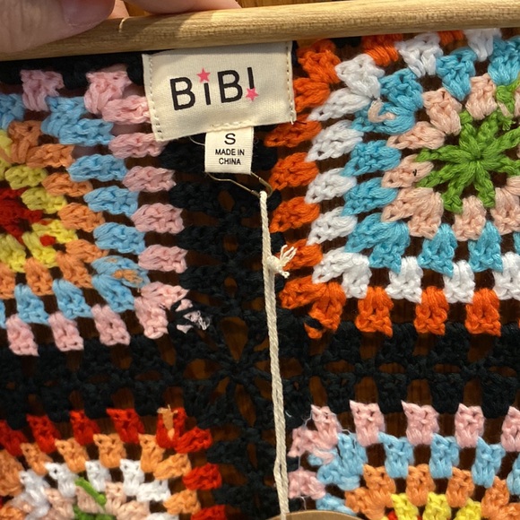 NWT Bibi crochet cardigan size small - Picture 2 of 5